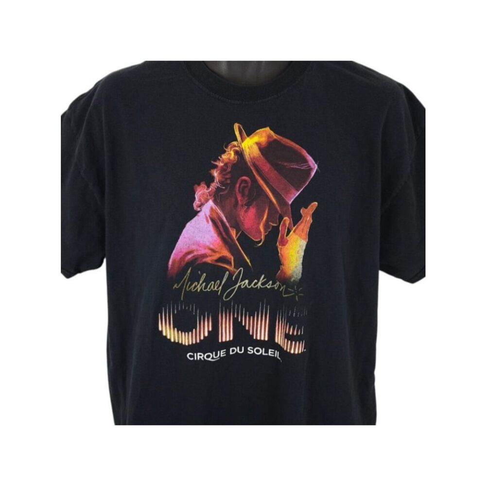 Michael Jackson One T Shirt Mens Size XL Black Cirque Du Soleil Souvenir Vegas